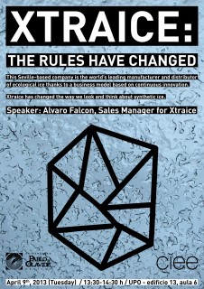 ‘XTRAICE: the rules have changed’ (cartel de la conferencia)