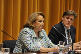 La madrina de las promociones, Concepción Yoldi, presidenta de la Fundación Persán