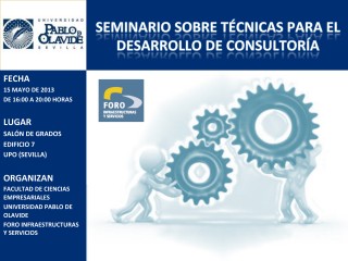 Seminario sobre Técnicas para el Desarrollo de Consultoría - cartel