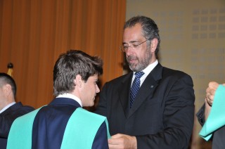 Juan Antonio Orenga, seleccionador nacional de Baloncesto fue el padrino de la promoción