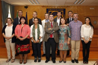 Nuevos cargos de la UPO que han tomado hoy posesión en un acto presidido por el rector