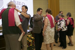En la imagen, acto de clausura del Aula Abierta de Mayores celebrado en la UPO esta semana.