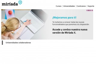 pantalla de presentación de Miríada X