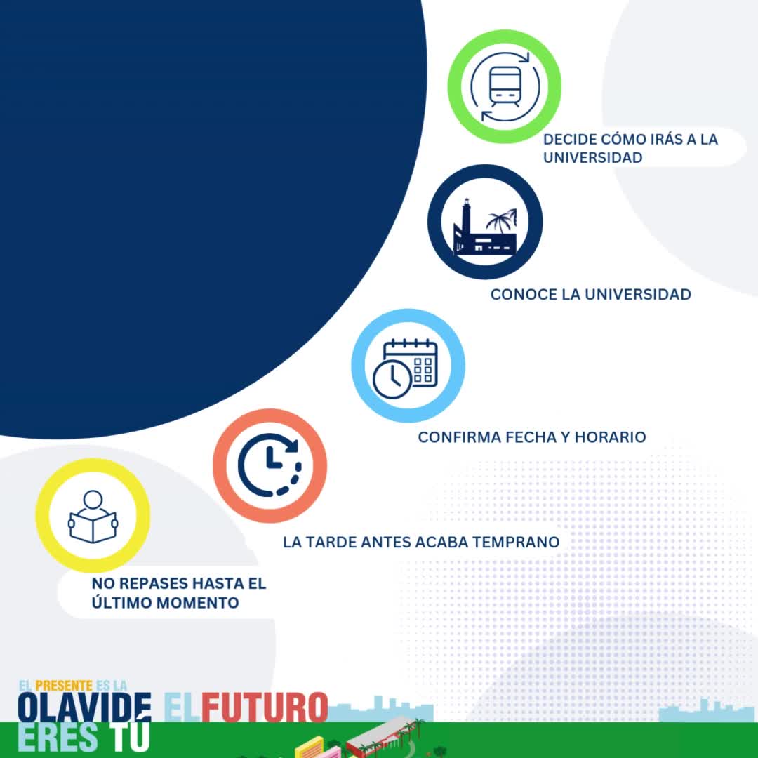 📢 ¿Te presentas a los exámenes de la PAU?
Aquí va lo que sí o sí tienes que tener claro antes del gran día 👇
🗓️ Fechas: 3, 4 y 5 de junio
📍 Lugar: Universidad Pablo de Olavide
🆔 Lleva tu DNI o Pasaporte
✍️ Bolígrafo azul o negro.
🚫 Nada de relojes inteligentes ni móviles sobre la mesa
😮 Y sí: puedes llevar agua y algo de picar para la hora del descanso.
💡 Consejo: duerme bien y llega con tiempo
Y recuerda: no se trata solo de aprobar, se trata de que tú estés bien.
¡Respira y a por ello! 💪
📌 Guárdalo y compártelo con tus compis de examen.
#PAU2025 #SelectividadUPO #LaOlavideEresTú #ConsejosPAU #Estudiantes #UniversidadPablodeOlavide