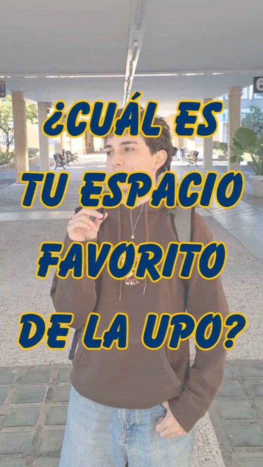 Nuestro estudiantado lo tiene claro: la UPO está llena de rincones especiales 🪑🌿
Salimos al campus a preguntarle por sus lugares favoritos… ¡y estas fueron sus respuestas!
¿Y tú? ¿Cuál es tu espacio preferido en la UPO?

#campusUPO #lugaresconencanto