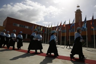 Togados acuden al Paraninfo antes de la ceremonia