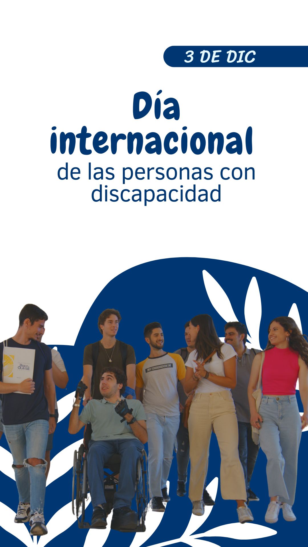 3 de diciembre | Día Internacional de la Discapacidad 💙

En la UPO trabajamos cada día para que nuestra comunidad sea un espacio inclusivo, accesible y lleno de oportunidades.

Hoy ponemos en valor a quienes forman parte de ADYNEA, el servicio que acompaña y apoya a estudiantes, PTGAS y PDI con discapacidad o necesidades específicas de apoyo educativo.

👉 Si necesitas orientación, ajustes razonables o apoyo en tu vida universitaria, estamos aquí para ti.

ADYNEA UPO: 
Edificio 17 (Celestino Mutis), planta baja.
Contacto: integraciondf@upo.es
 Tel. 646 407 087.

Hoy y siempre, avanzando hacia una universidad más accesible, diversa e inclusiva.

#DíaInternacionalDeLaDiscapacidad #LaOlavideEresTú #ADYNEA #UPOinclusiva #Discapacidad