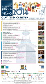 Carrtel Cursos de Verano 2014 'Olavide en Carmona'
