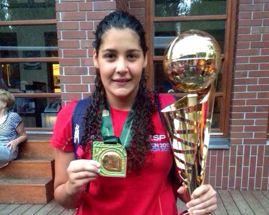 Lorena Miranda, campeona de Europa de waterpolo femenino