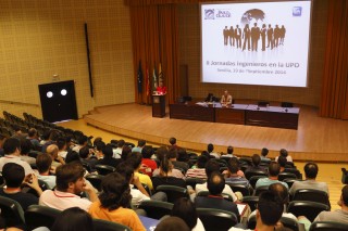 Alicia Troncoso Lora y Roberto Ruiz Sánchez han inaugurado las II Jornadas “Ingenieros en la UPO”