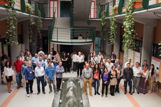 En la imagen, asistentes al congreso europeo, en un descanso