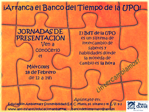 Banco del Tiempo de la UPO: jornadas de presentación