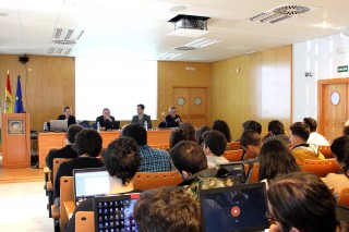 De izquierda a derecha: Carmen Ortega Villodres, Juan Montabes Pereira, Manuel Torres Soriano y Francisco José Llera