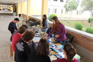 Imagen del taller de reciclaje creativo.