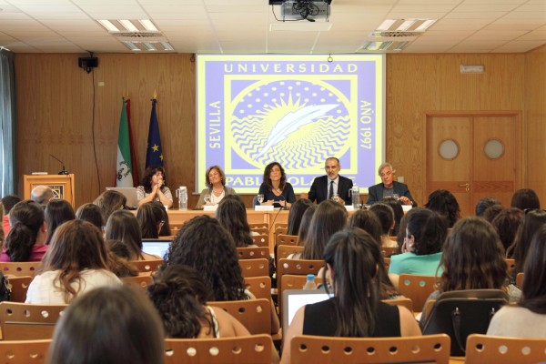 De izquierda a derecha: María Rosa Herrera, Dolores de Pablo-Blanco, Rosa Díaz, José Luis Sarasolay José Luis Malagón Bernal