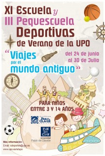 Tanto la Escuela como la Pequescuela se celebrarán este año bajo la temática “Viajes por el mundo antiguo”. El objetivo principal es fomentar los estilos de vida saludable entre los más pequeños