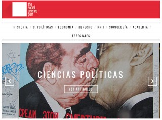 Portada del sitio web the social science post