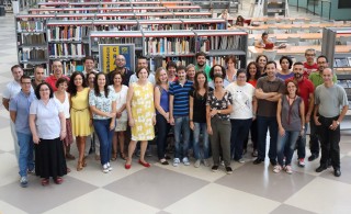 Equipo que forma parte de la Bilioteca/CRAI de la UPO.