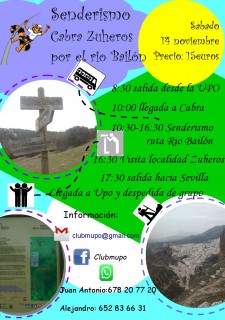 Senderismo ruta Cabra-Zuheros