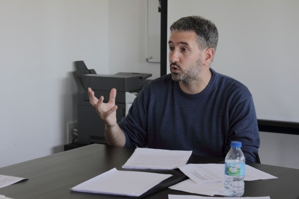 Ricardo Molero durante el seminario impartido en la UPO.