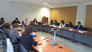 Durante la reunión del proyecto. e-resplan