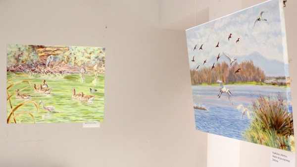 Las pinturas pueden verse en la Biblioteca/CRAI hasta el 25 de noviembre