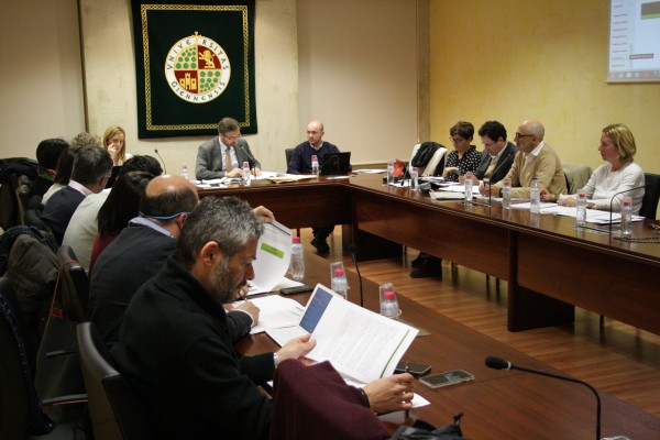Responsables de comunicación de las universidades públicas andaluzas, reunidos en la Universidad de Jaén