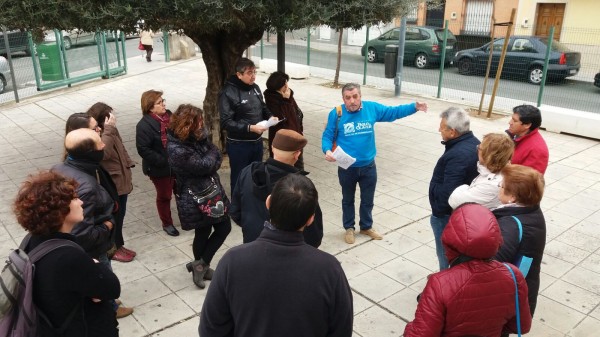 La visita ‘Historia del barrio de Bellavista’ celebrada hoy lunes.