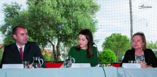 Jesús J. Cambra, Inés Arrimadas y María Serrano