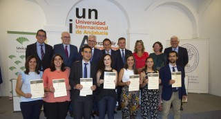 Imagen de los premiados. Foto: Fundación Unicaja.