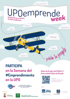 UPOemprende week - Del 20 al 23 de noviembre, edificio 7, sala de grados