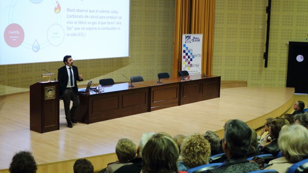 Feliciano de Soto durante el seminario 'Ciencia básica ysociedad: pasado y futuro'