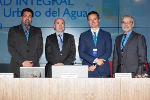 Desde la izquierda, José Ramón Ferreira, Fernando Tejedor, Víctor Amadeo Bañuls y José Antonio Román
