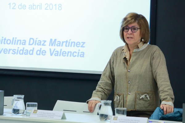 Capitolina Díaz druante el curso