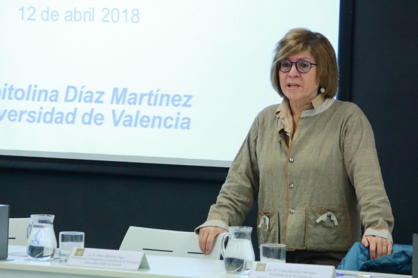 Capitolina Díaz druante el curso 