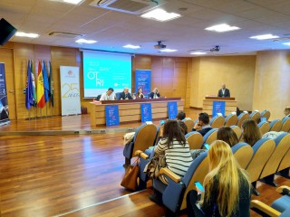 Imagen de una de las ponencias de la en la XII Reunión anual de la Red OTRI Andalucía.