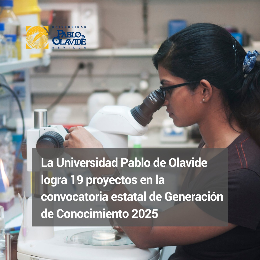 🔝 La Universidad Pablo de Olavide figura con 19 proyectos en la propuesta de resolución provisional de la convocatoria 2025 de Proyectos de Generación de Conocimiento, publicada por la Agencia Estatal de Investigación. Las ayudas propuestas para el desarrollo de estas investigaciones ascienden a 2.193.750 euros, una cantidad a la que se suman tres contratos para la formación de personal investigador predoctoral. Cada una de estas ayudas predoctorales está dotada con 134.615 euros, por lo que la financiación global potencial vinculada a la UPO alcanza los 2.597.595 euros, incluyendo tanto los proyectos de investigación como los contratos asociados.

Los proyectos seleccionados reflejan la diversidad de la actividad investigadora desarrollada en nuestra Universidad. De las 19 propuestas, once pertenecen al ámbito de las ciencias sociales y las humanidades, seis se encuadran en las ciencias de la vida y dos corresponden a las ciencias matemáticas, físicas, químicas y las ingenierías.

Las investigaciones financiadas se distribuyen entre áreas como biología molecular y celular, biotecnología, inmunología, biodiversidad, economía, empresa y finanzas, derecho, educación, historia, sociología, literatura, materiales para la energía y el medio ambiente, y física aplicada.

Por volumen económico, los seis proyectos vinculados a las ciencias de la vida reúnen 1.128.000 euros; los once de ciencias sociales y humanidades suman 782.000 euros; y los dos proyectos del ámbito físico, químico y de las ingenierías reciben 283.750 euros.

La propuesta de la Agencia Estatal de Investigación incluye la concesión de tres contratos predoctorales asociados a proyectos de la UPO. Estas ayudas nos permiten incorporar personal investigador en formación y favorecen la realización de tesis doctorales vinculadas a los proyectos seleccionados.

En cuanto a la duración, 17 de las investigaciones tendrán un periodo de ejecución de tres años, mientras que las dos restantes se desarrollarán durante cuatro años. La propuesta provisional establece el 1 de septiembre de 2026 como fecha de inicio de los proyectos.

#UPOinvestiga #investigación #UniversidadPablodeOlavide