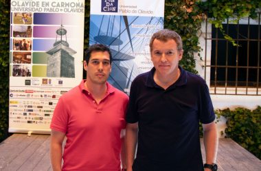 Andrés Robles, director académico del Grado en Ciencias de la Actividad Física y del Deporte del Centro Universitario San Isidoro y Pablo Camacho, responsable del área de conocimiento del Grado