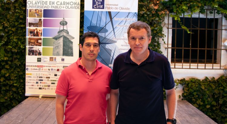 Andrés Robles, director académico del Grado en Ciencias de la Actividad Física y del Deporte del Centro Universitario San Isidoro y Pablo Camacho, responsable del área de conocimiento del Grado