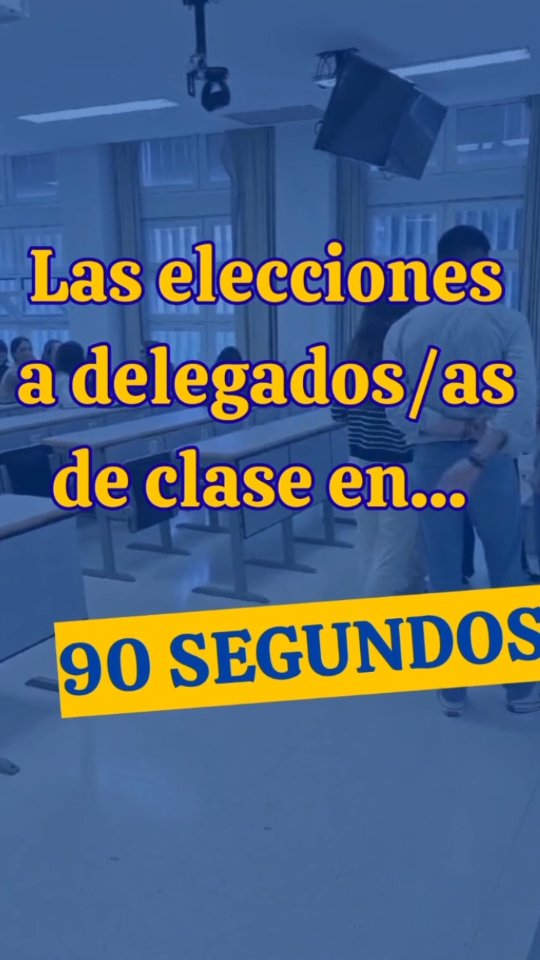 🗳️ ¡Se acercan las elecciones a Delegados y Delegadas de Clase!
La próxima semana elegiréis a quienes os representarán en cada grupo, ¡y aún hay muchas dudas! 🤔
Por eso, en este vídeo son los propios/as representantes de las facultades y centros de la UPO quienes te explican en 90 segundos cómo funciona todo
🎓 Participar es la mejor forma de implicarte en la vida universitaria y hacer que tu voz cuente 💬💚
ℹ️ Toda la información está disponible en 👉 www.upo.es/elecciones/procesos-electorales/representantes
#LaOlavideEresTú #ParticipaciónEstudiantil #Elecciones #Estudiantes #UniversidadPablodeOlavide