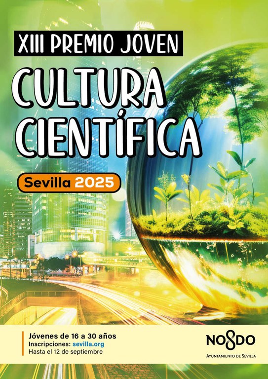 🔬 ¡Atención, jóvenes investigadores e investigadoras UPO!
El @ayto_sevilla lanza la XIII Convocatoria del Premio Joven a la Cultura Científica 2025 para reconocer el talento y la labor investigadora de la juventud sevillana.
💡 Si tienes entre 16 y 30 años y desarrollas tu investigación en Sevilla o provincia, ¡participa!
🏆 Premios
Vocación Investigadora: 2 premios de 1.000 € + estancia formativa en centros del CSIC.
Grado: 2 premios de 2.000 € (ciencias humanas y sociales / ciencias experimentales).
Máster: 4 premios de 3.000 € (ciencias humanas y sociales / ciencias experimentales) + inscripción en congreso nacional.
📅 Plazo: hasta el 12 de septiembre de 2025
📍 Más info y bases: https://www.sevilla.org/servicios/juventud/convocatoria-premio-joven-a-cultura-cientifica-2025
Desde la Universidad Pablo de Olavide animamos a toda nuestra comunidad a presentar sus investigaciones y mostrar al mundo el talento UPO ☺️
#PremioJovenCulturaCientífica #Ciencia #Sevilla #UPOinvestiga #premios