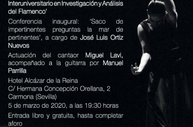 acto de inauguración de la II edición del Master Interuniversitario en Investigación y Análisis del Flamenco