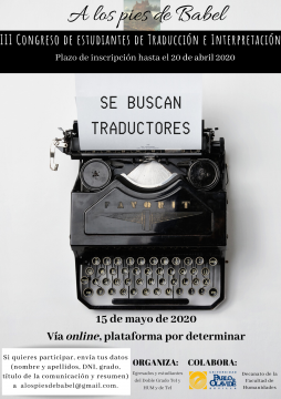 Congreso 'A los Pies de Babel' @ Online - Universidad Pablo de Olavide