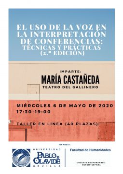 El uso de la voz en la interpretación de conferencias: técnicas y prácticas (2.ª edición, modalidad en línea) @ Online - Universidad Pablo de Olavide