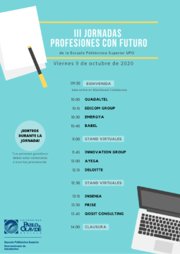 III Jornadas 'Profesiones con Futuro' de la EPS @ Online - Universidad Pablo de Olavide