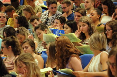 acto de bienvenida de la UPO a estudiantes internacionales del curso pasado