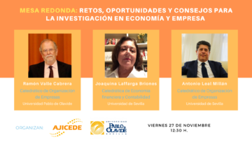 mesa redonda ‘Retos, oportunidades y consejos para la investigación en economía y empresa’