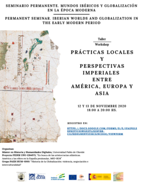 Seminario 'Prácticas locales y perspectivas imperiales entre América, Europa y Asia' @ Online - Universidad Pablo de Olavide