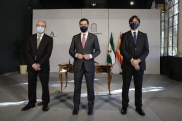 Rogelio Velasco,, Juan Manuel Moreno y Francisco Oliva