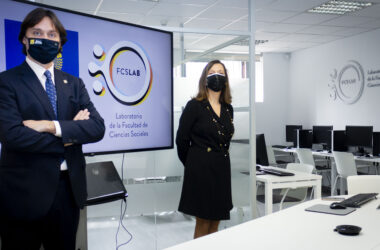 Francisco Oliva y Rosa Díaz en el FCSLAB